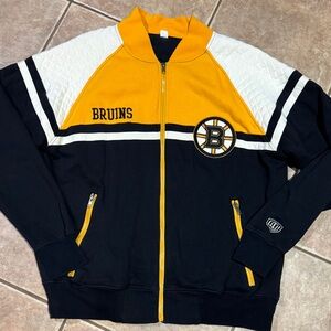 Old Time Hockey Vintage style Boston Bruins zip up sweatshirt jacket Men’s Large